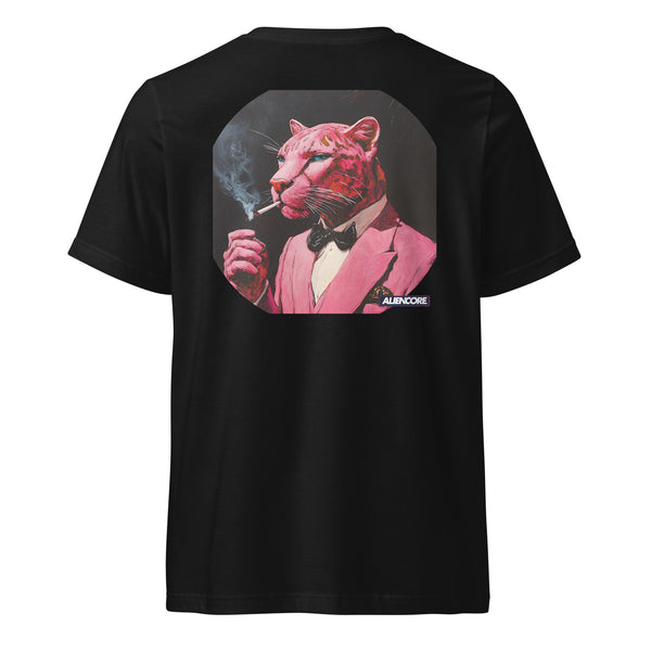 Crop V-Neck Tee | Pink Panther — Astral Waves