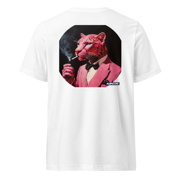 Crop V-Neck Tee | Pink Panther — Astral Waves