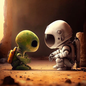 ALIEN AND ASTRONAUT