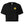 Black crop top with a yellow and black graphic on a white background
