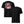 Black t-shirt with a graphic of a person in a suit on the front and a panther smoking a cigarette on the back.