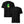 Black t-shirt with a green alien graphic on the back and Aliencore logo on the front, displayed on a white background.
