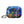 Colorful alien design case with keychain on a white background