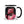 Mug with a pink panther smoking a cigarette design on a white background