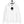 White hoodie with an alien face design on a hanger against a white background