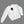 White sweatshirt with a black alien logo on a gray background