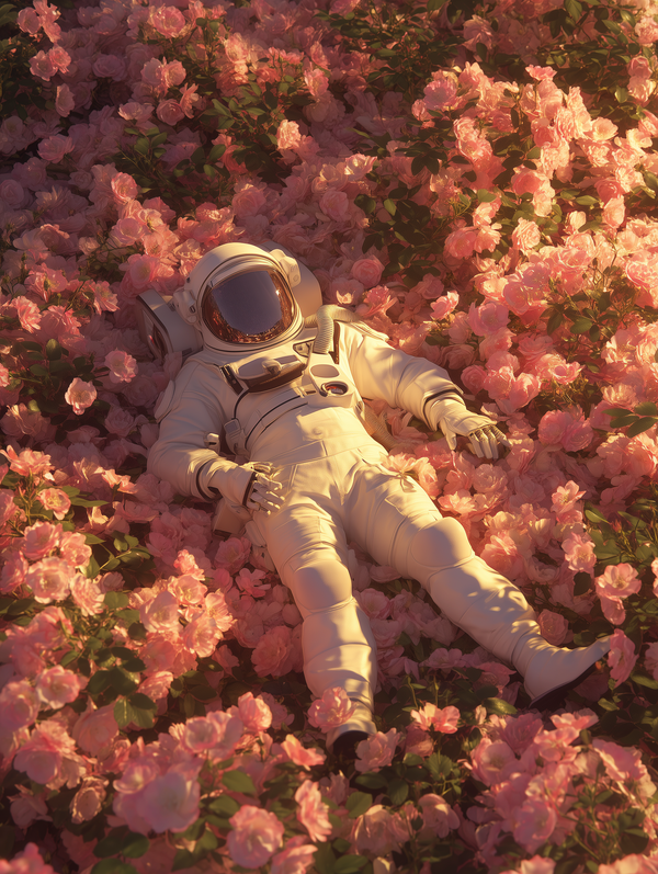 astronaut flower