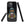 Phone case with a cat in a hoodie holding a coffee cup design on a black background