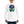 Person wearing a white long-sleeve shirt with a colorful alien design on the back.