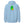 Light blue hoodie with a green alien and yellow planet design on the back against a white background