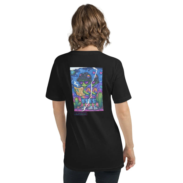 Crop V-Neck Tee | overload — aliencore.exe