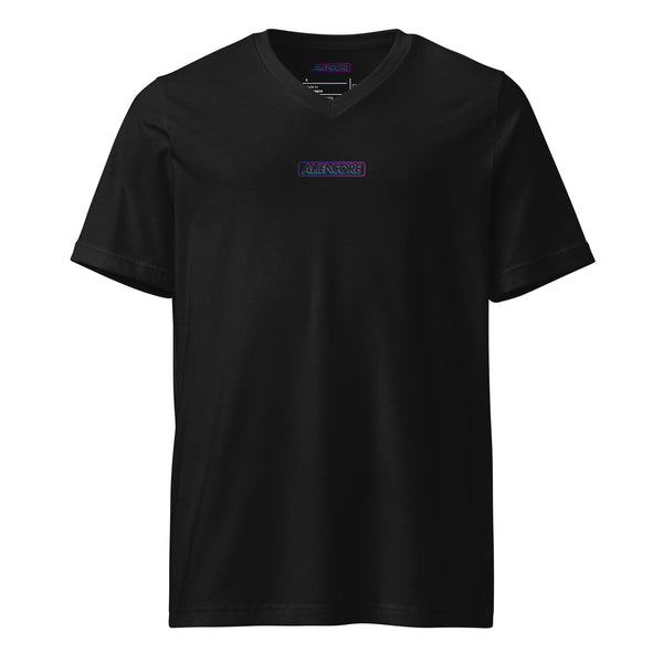 Crop V-Neck Tee | Orbit Fungi — Astral Waves