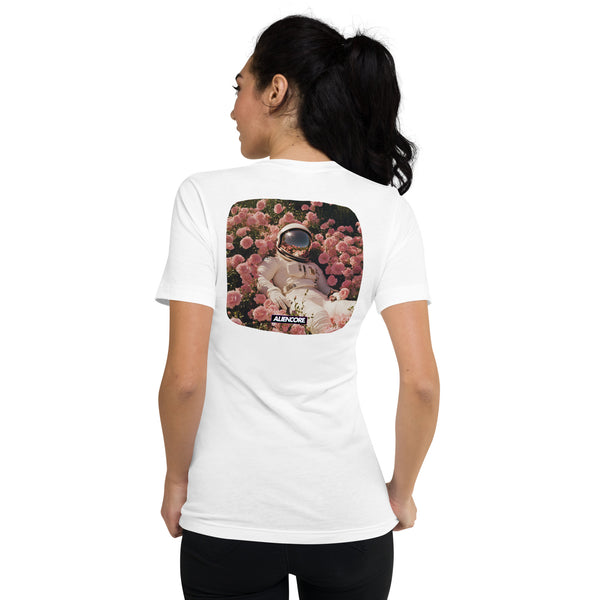Crop V-Neck Tee | Flora-9 — LIMITED EDITION: CODE X