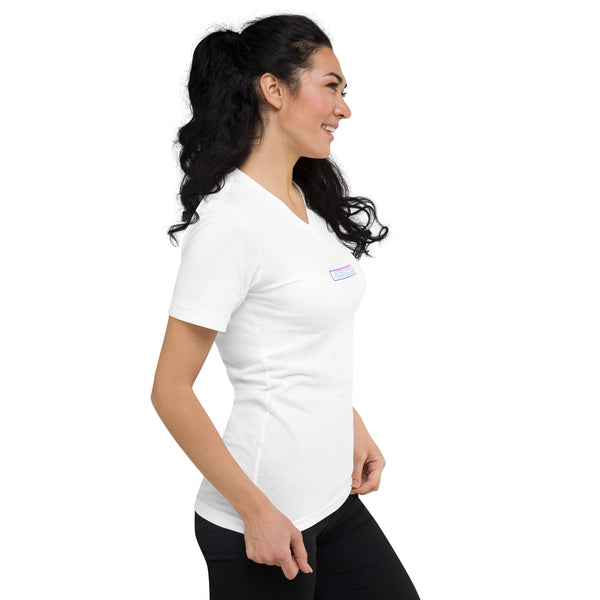 Crop V-Neck Tee | Flora-9 — LIMITED EDITION: CODE X